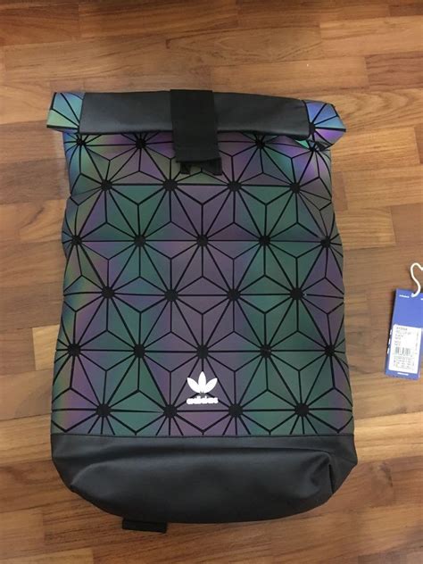 adidas Originals 3D Roll Top Backpack In Geometric Design 